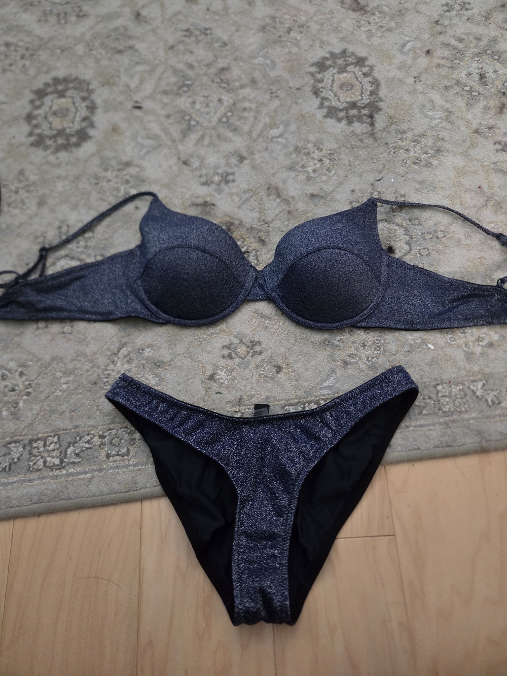 Triangl Dark Blue Bikini Set